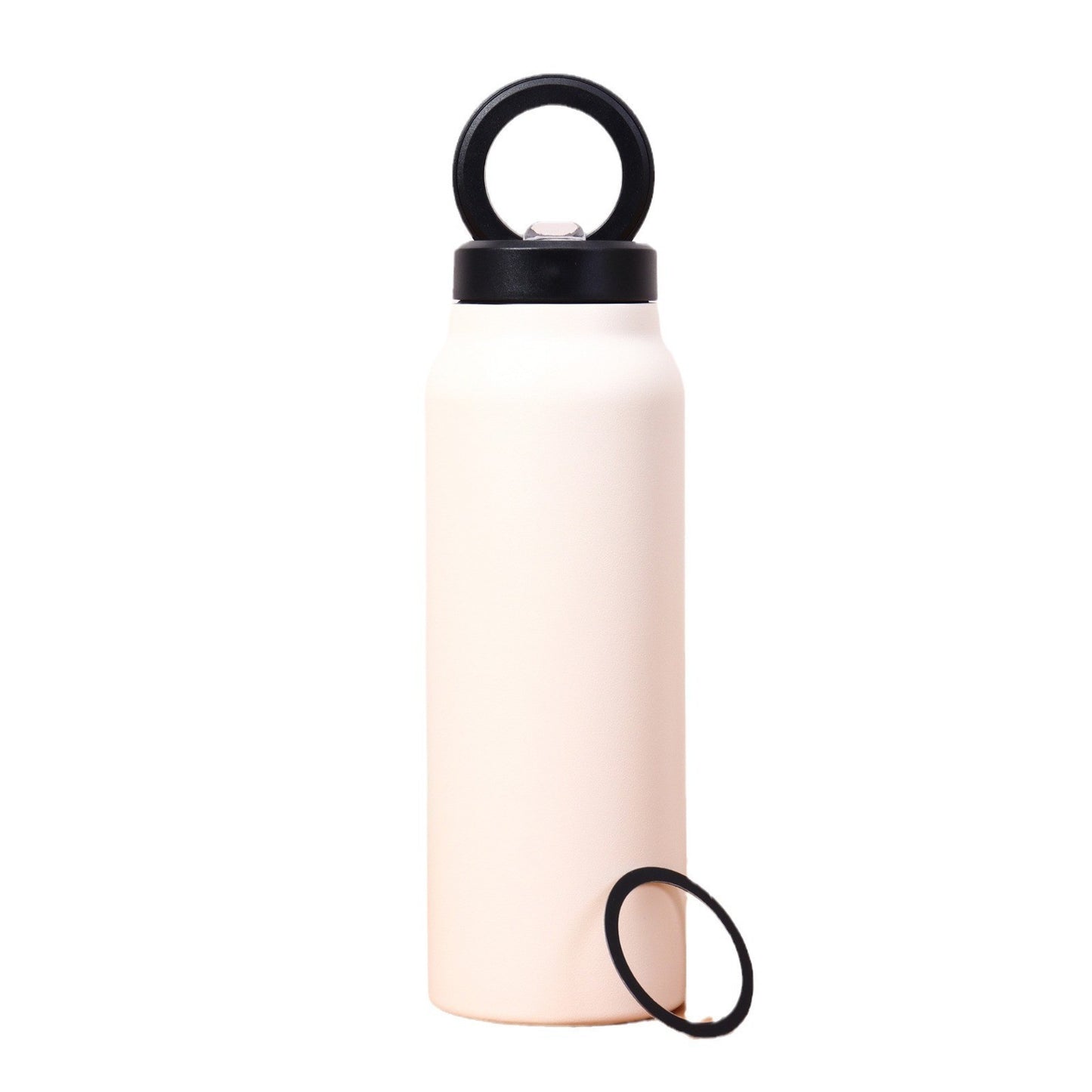 Magnetic Stainless Steel Vacuum Water Bottle with Straw & Phone Holder